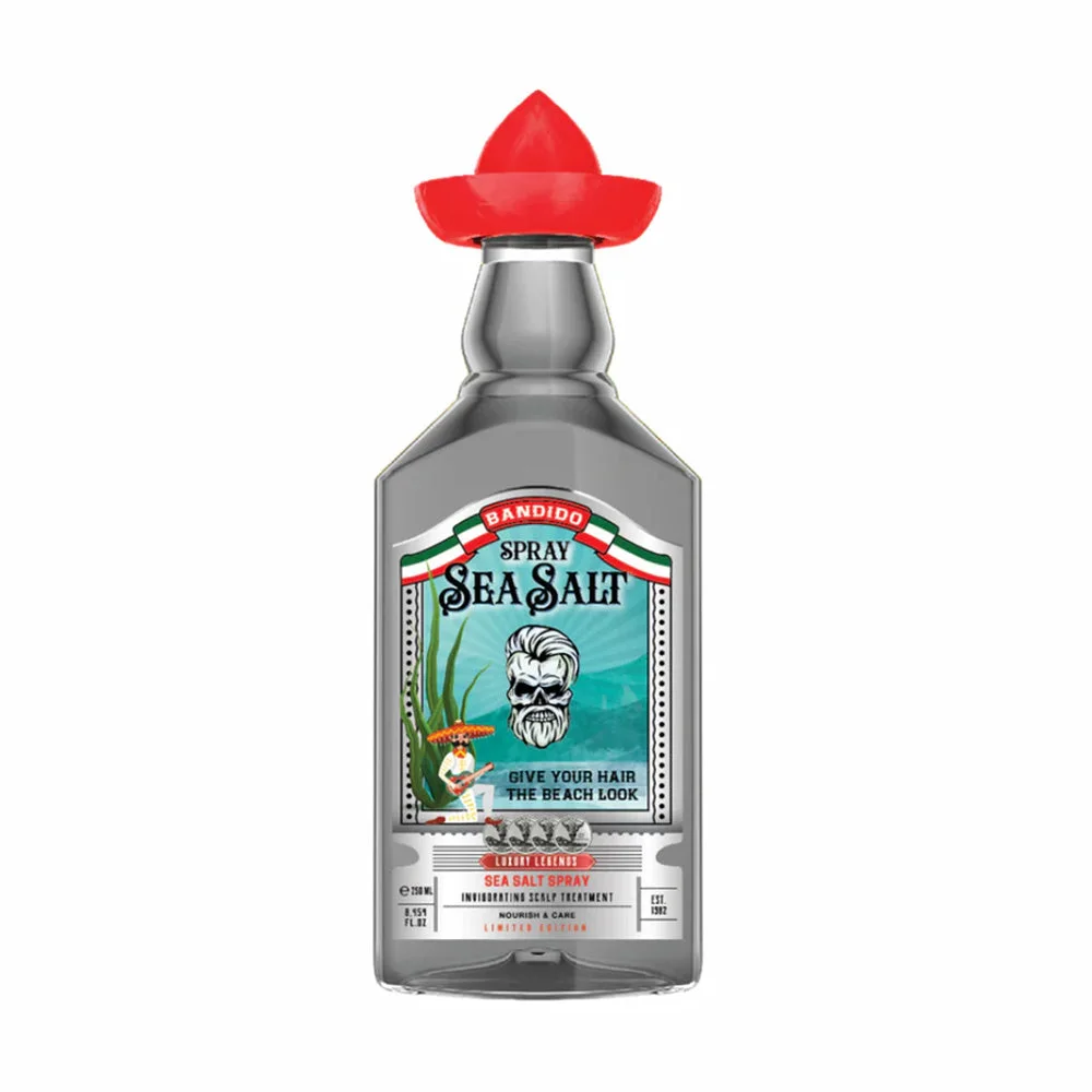 Bandido Sea Salt Spray adds natural-looking texture, volume, and body to the hair while creating a relaxed, beach-inspired finish. Its lightweight formula enhances waves and gives hair extra grip for